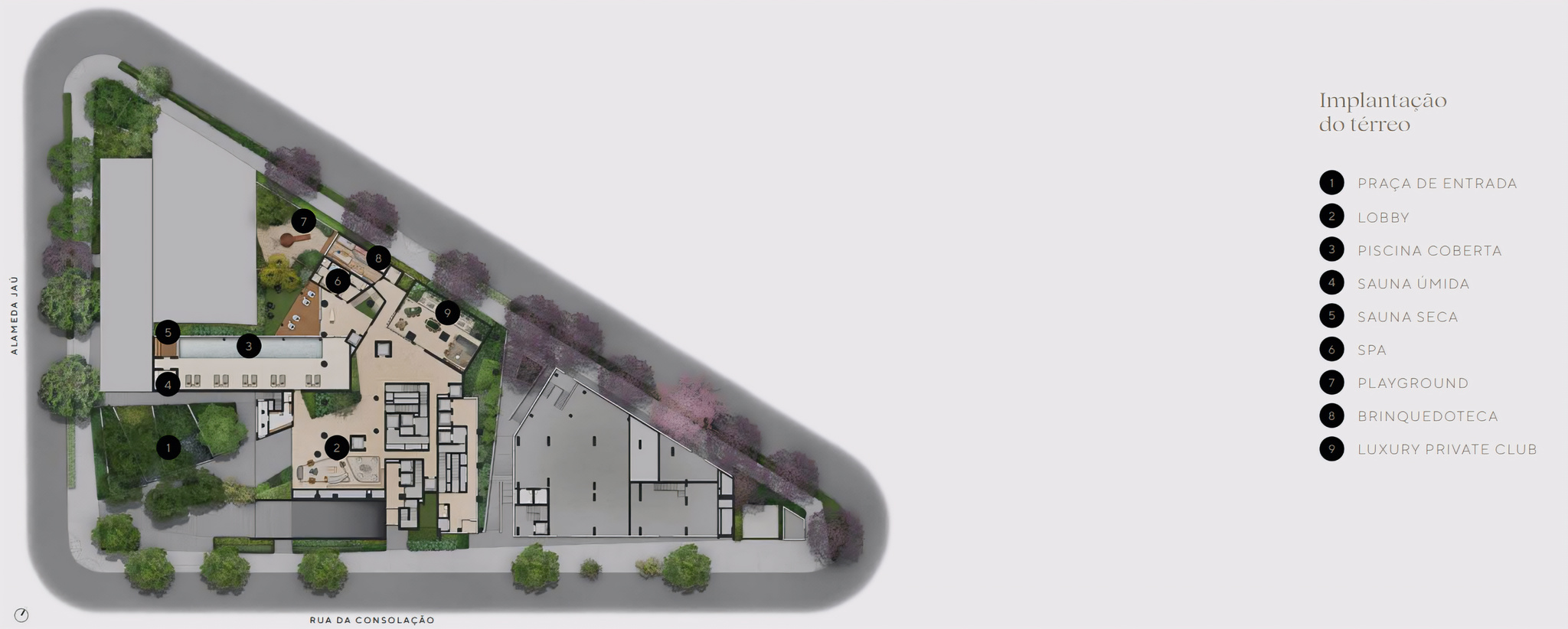 Planta do condomínio